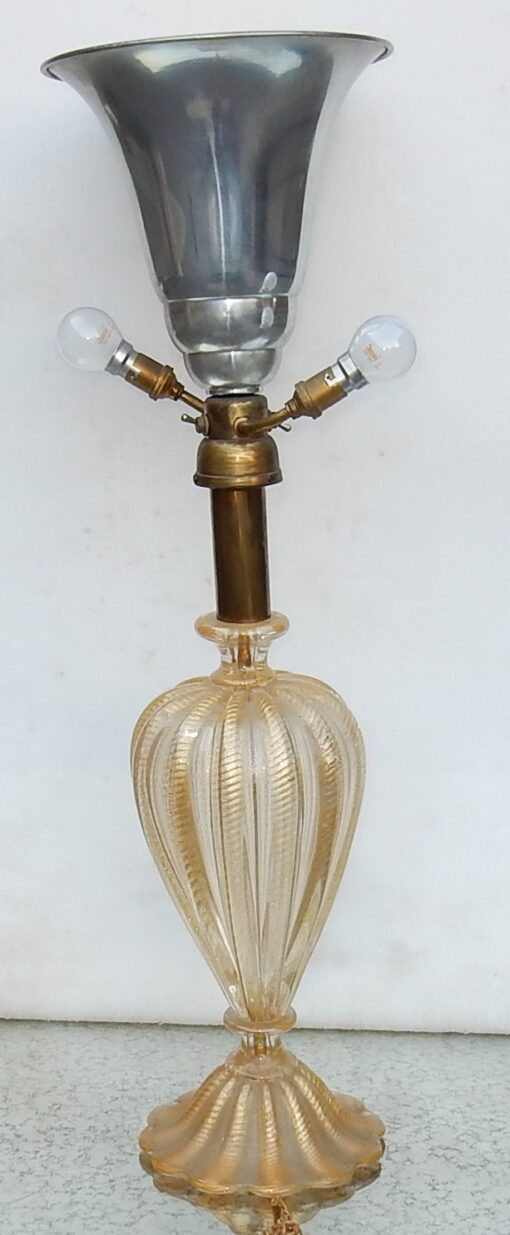 1970' Murano Lamp in The Style of  Barovier & Toso