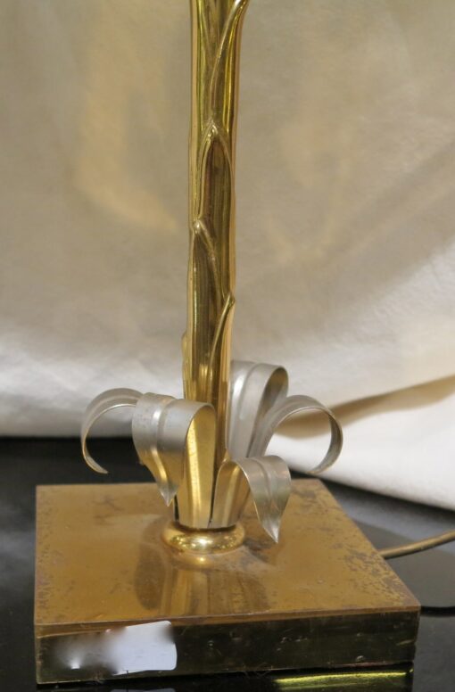 Golden bronze lamp Maison Bagués decoration palm tree - Image 2
