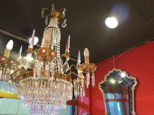 1950' Chandelier Maison Baguès has 6 Branches and 6 Daggers - Image 5