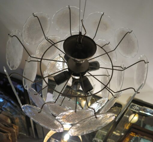 Lustre Murano Vistosi rondelle de cristal opalescent – Image 5