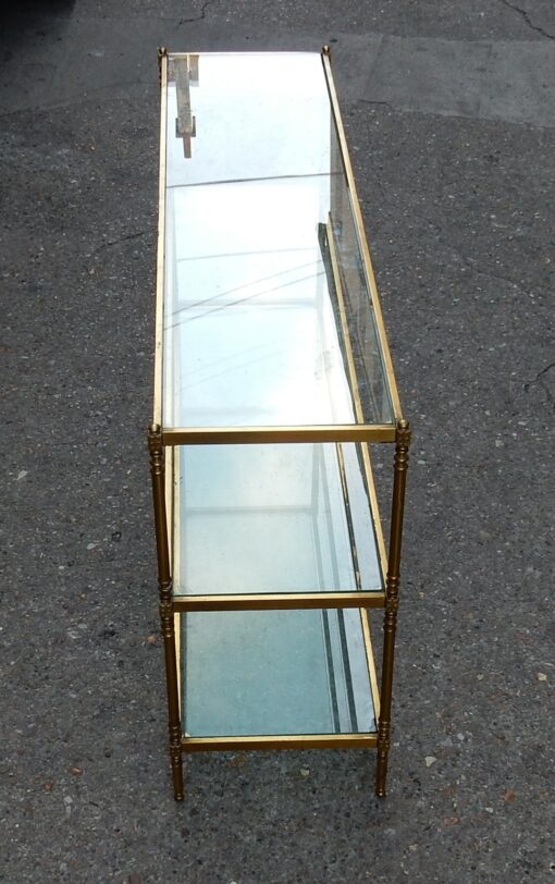 1950/70'  Etagere ou Console  Maison Jansen a 3 Niveaux 131 x 34 cm – Image 5
