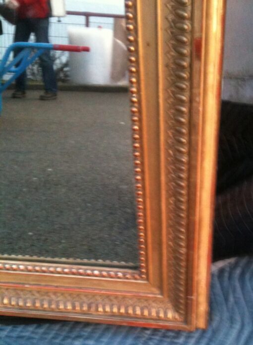 Paire de miroirs dorées grandes tailles 2m26 – Image 4