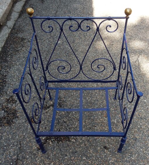 1900' Paire de Fauteuils en Fer Forgé – Image 7