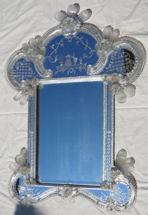 1950/70' Romantic Mirror Murano - Image 6