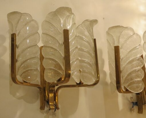 1970' Sconces Pair Crystal By Fagerlund Karl - Image 5