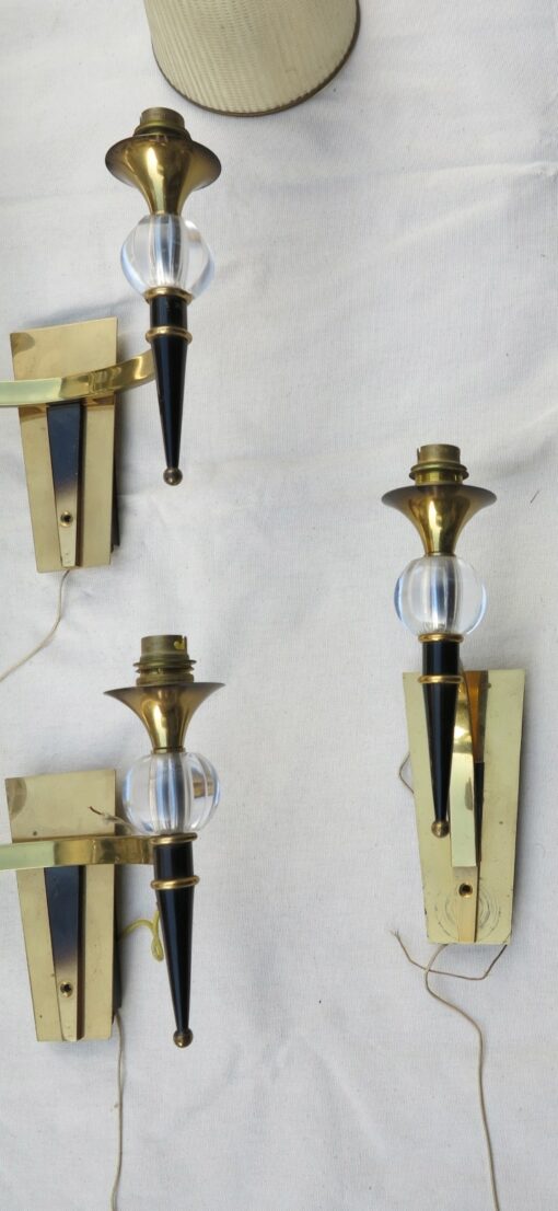 2 Pairs d apply style Jacques Adnet - Image 4