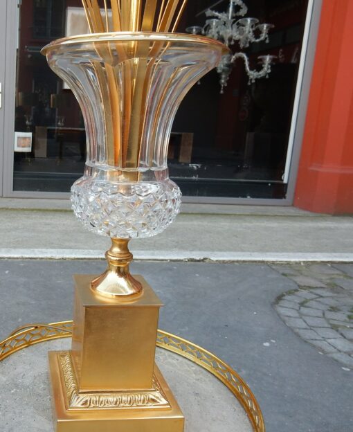 1950-70 ' Pair of Crystal and Bronze Lamp In The Styele Of Maison Charles - Image 5