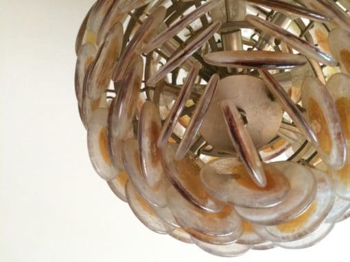 Murano bowl chandelier Style Vistosi 124 pieces - Image 4