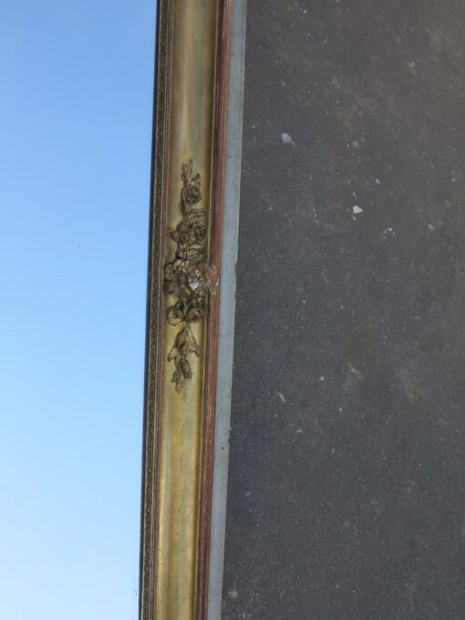 Miroir  Rectangle Bois Doré Feuilles d'Or Style Louis XV 155 x 96 x 7 cm(Réservé) – Image 7