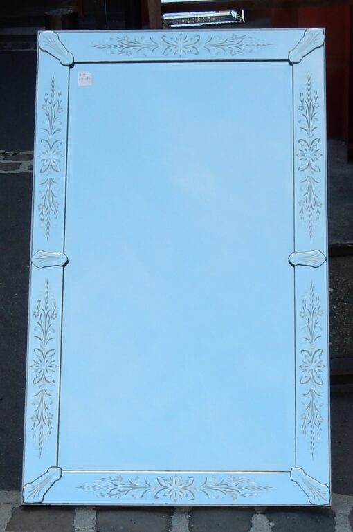 1950/70' Mirror Rectangle Venice  with Arrows Cabochons 83 X 137