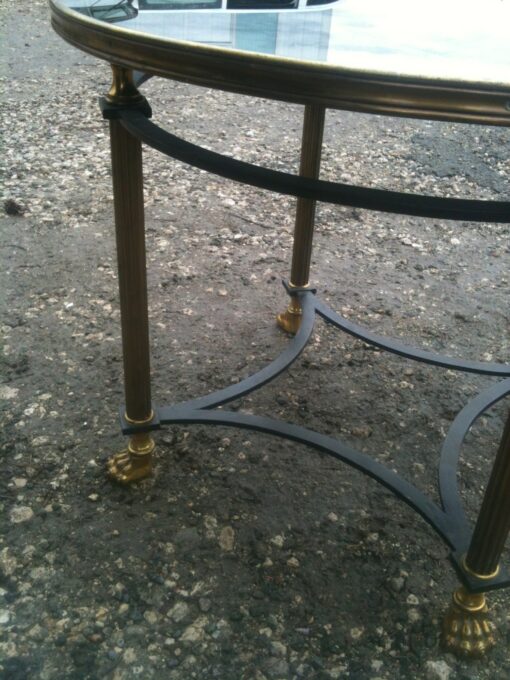 1950' Guéridon or coffee table st Jansen legs of lion - Image 4