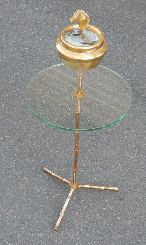 1970 'Ashtray Brass Tripod Maison Bagués at the Head of Horse