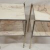 1970' Paire de Tables avec Marbre Maison Baguès – Image 3