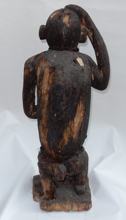 1950' Chimpanzé Bois Sculpté (Paternité) Cameroun – Image 8