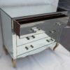 Commode art deco miroir 3 tiroirs 6 poignées verre – Image 5