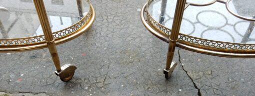 1970' Pair Gilted bronze troll rolling bar  Maison Bagués - Image 3