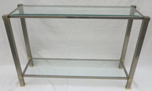 Console Pierre Vandel silvered and guilted Ends - Image 5