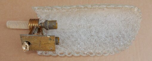 1970 ' Wall Lamp Crystal of BAROVIER i TOSO of Murano 41 x 14 cm - Image 4