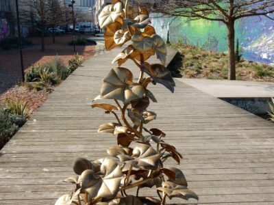 1970' Floor Lamp In the Foliage H 2m00