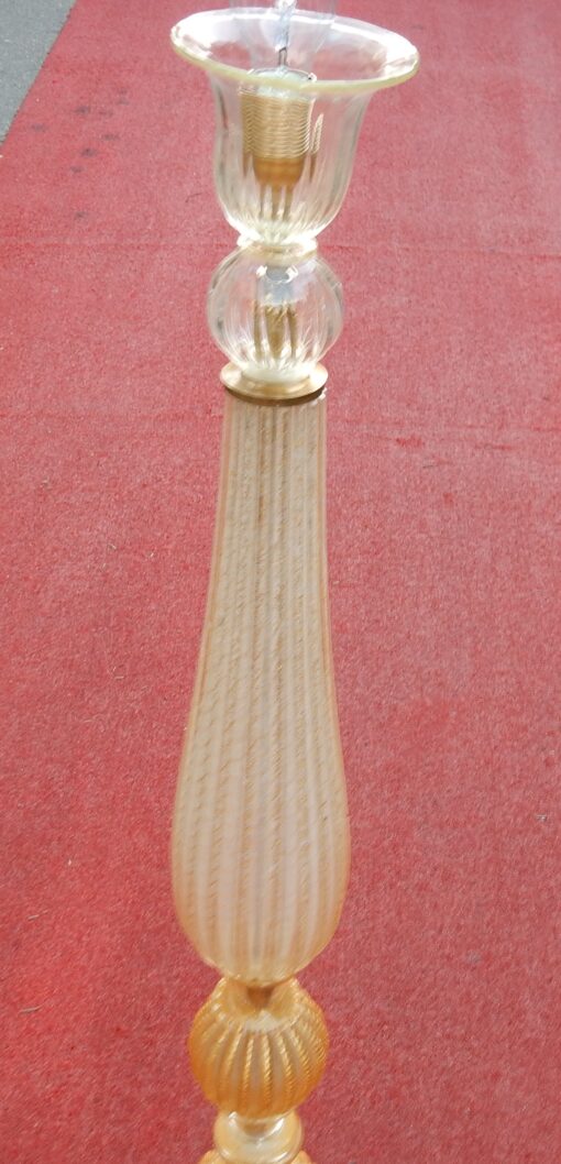 1950/70 Floor Lamp in Murano Glass With Gold Inside - Image 8