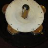 Italian style Fontana Arte ceiling light with 5 balls of glass cut in the burin - Image 3