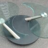 1980/2000 Table Basse Modulable Draenert-Studio par Georg Appelshauser au Symbole du Yin et le Yang  ou Taï Chi