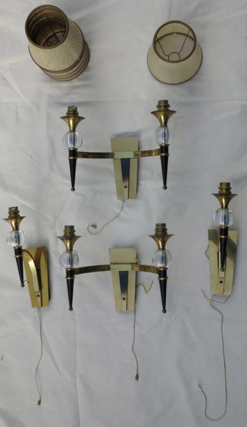 2 Pairs d apply style Jacques Adnet - Image 2