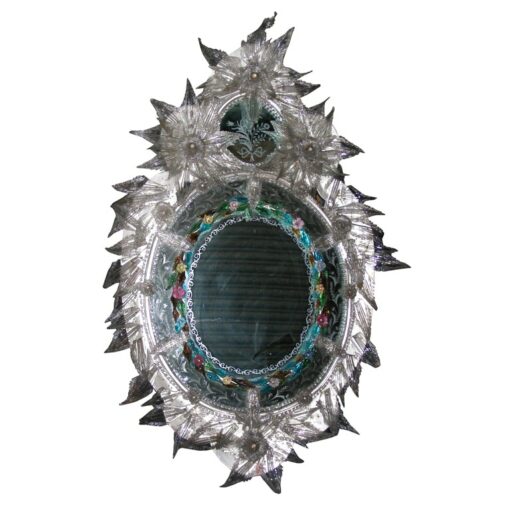 Murano mirror with leaves