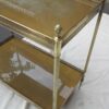 1950/70' Shelf in brass with gallery Maison Bagués 2 trays with oxyded gilted mirrors - Image 5