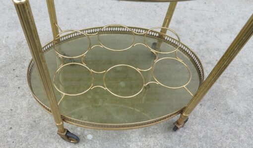 Bar rolling sideboard style Maison Bagués70 in golden metal - Image 3