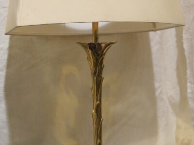 Golden bronze lamp Maison Bagués decoration palm tree