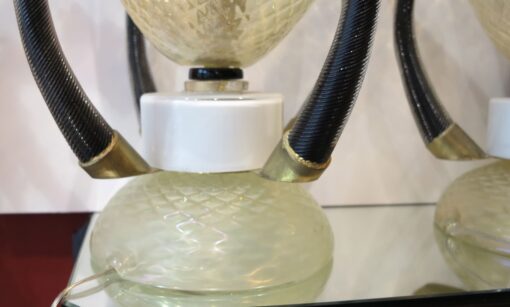 Paire de lampes cristal de Murano – Image 4