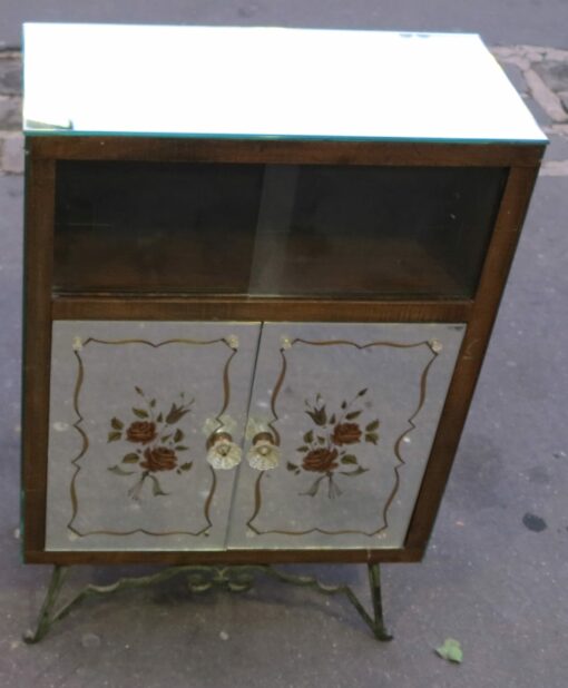 1950/70 Bar à Décor de Fleurs Eglomisées – Image 2