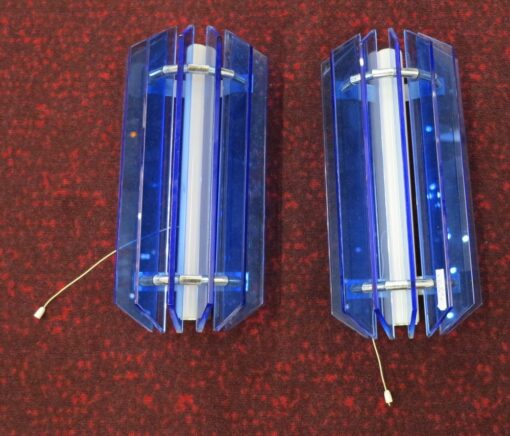 Pair blue wall lamps DLG Fontana Arte - Image 2