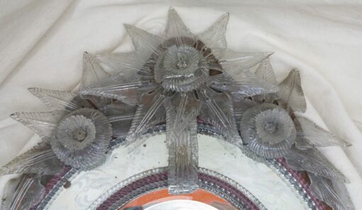 Murano beveled oval two-colour mirror - Image 3