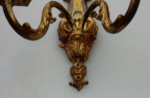 1880 ' Pair of bronze sconces in the style LXIV - Image 7