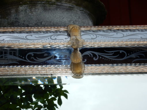 1970 Mirror Style Véronese Rectangular Pareclose and Gilted Flowers 176X 113 cm - Image 8