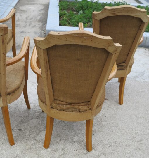 4 art deco armchairs - Image 4
