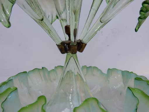 1880/1900 Coupe en cristal avec 7 cornets N3 – Image 2