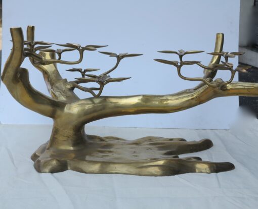 Coffee table in the Bonsai on Golden Bronze Sand Dune Willy Daro or Duval Brasseur - Image 5