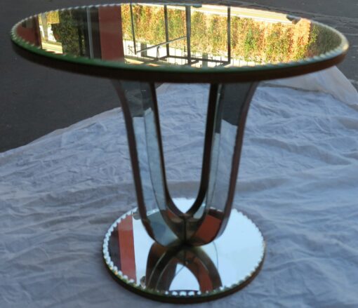 Pedestal table art deco mirror - Image 3