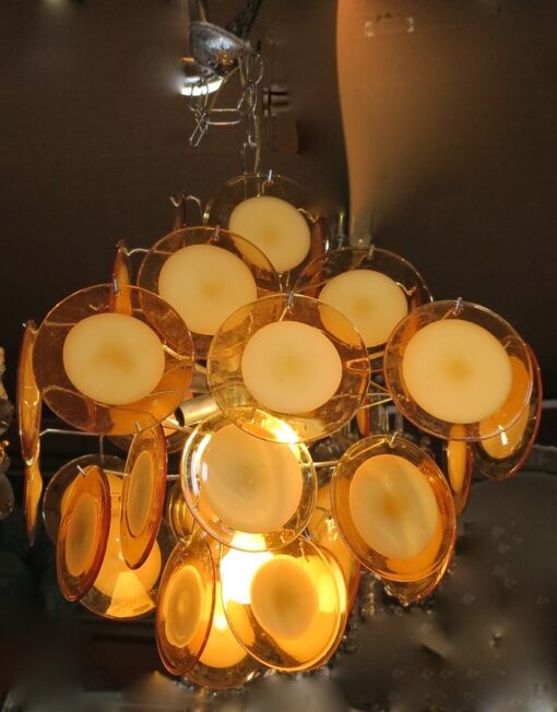 Lustre Murano Vistosi rondelle d orange – Image 2