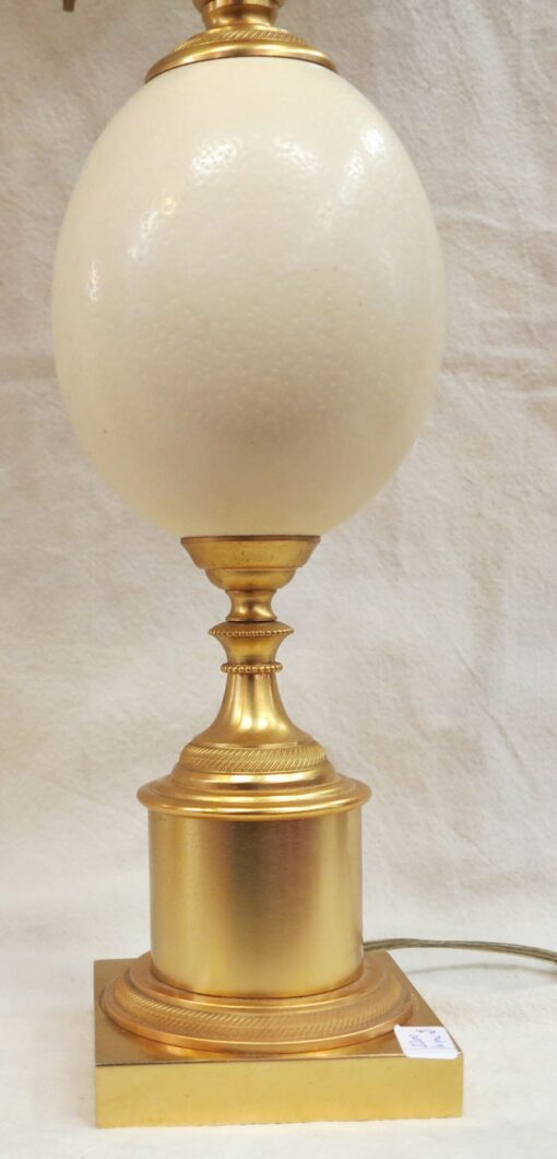 Pair of lamps or similar style Charles egg d ostrich - Image 7