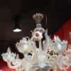 1950'  Chandelier Murano Blue Opalescent colour 6 lights - Image 4