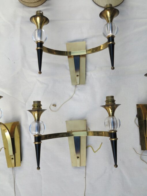 2 Pairs d apply style Jacques Adnet - Image 3
