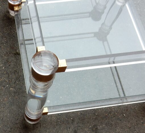 1970' Pair of Ends of Sofa in Lucite in The Style of Roméo - Image 8