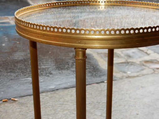1950/70 Stand Table  Gilded Brass Maison Bagués - Image 5