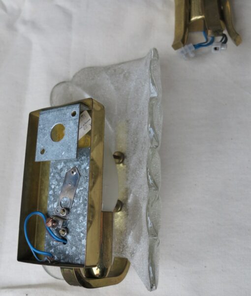 1970' Sconces Pair Crystal By Fagerlund Karl - Image 3