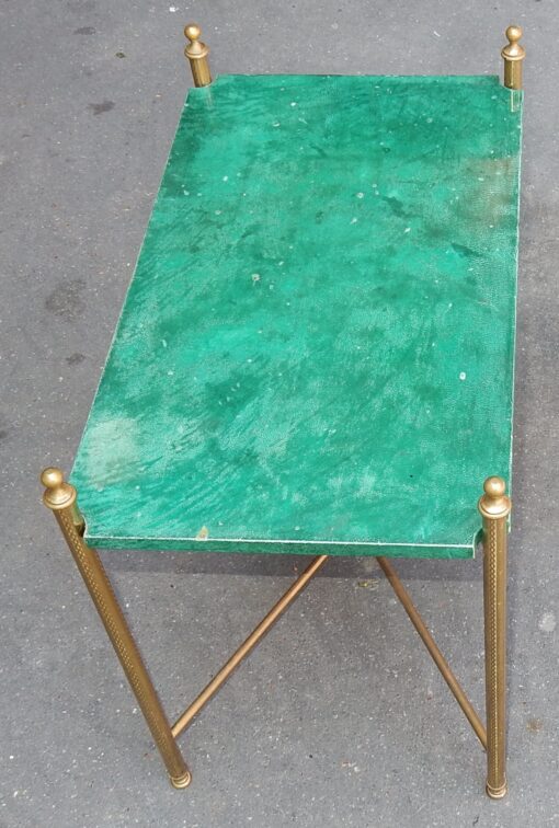 1970 'End of Sofa Aldo Tura Damascene Brass - Image 7
