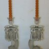 1950 Pair of Candlesticks Baccarat signed to the Delphins - Image 7